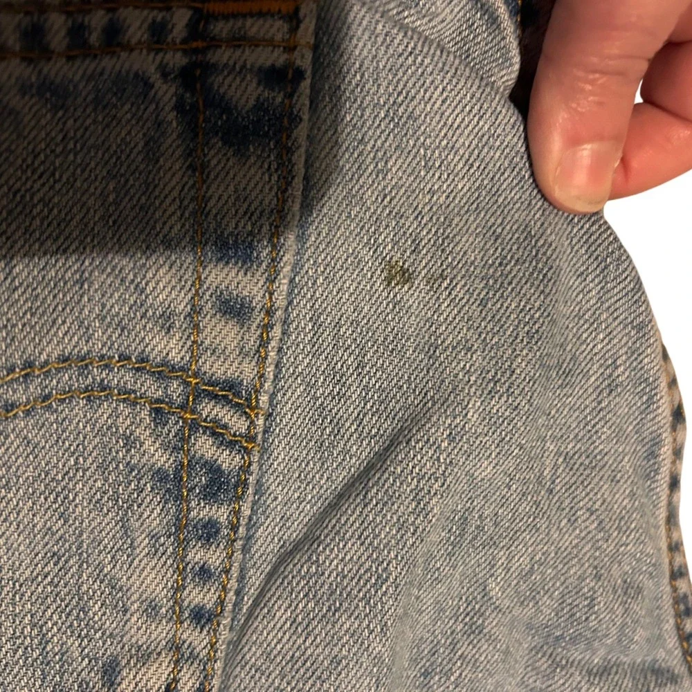 Y2K Levis 505 Regular Fit Jeans Mens 33x30 Light Wash Blue Straight Leg‎ Denim